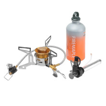Kompakter Fire Maple Lava Mehrstoff - Backpacking - Ofen mit Kraftstoffflasche - Tragbarer Benzin - & Gaskocher für Outdoor - Wanderungen & Camping