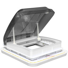 21X20 RV Dachfenster mit LED - Sonnenschutz und Bildschirm - I für Wohnmobil, Caravan, Trailer Dachlüftungshatch (15, 8x15, 8)