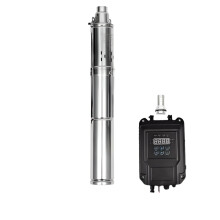 High-Performance 750W Solar Brushless Submersible Pump - DC48V, Max Head 140m, 2T/H Flow with External Controller