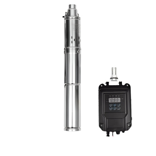 High-Performance 750W Solar Brushless Submersible Pump - DC48V, Max Head 140m, 2T/H Flow with External Controller