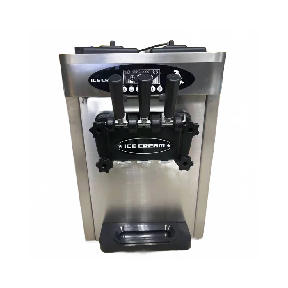 Compact 1800W Commercial Ice Cream Maker with LCD Panel - GQ 618STB Soft Serve Machine for Home & Business