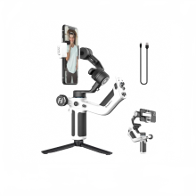 FeiyuTech Scorp Mini P: 3 - Achsen - Handgimbal für iPhone 15 Pro & Samsung - Inklusive Stativ, 520 g Tragfähigkeit, 2200 mAh Batterie