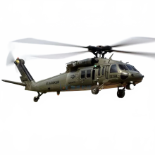 Feather F09 Black Eagle UH60 6 - Kanal RC - Hubschrauber: 3D - Stuntflugzeug - Spielzeug – Perfektes Festivalgeschenk