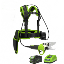 Greenworks 40V Brushless Electric Pruning Shears - Professional 35mm Lithium Battery Garden Pruner