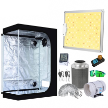 Ultiem Hydroponisch Kweektent Kit met Verstelbaar Quantum Licht en Ventilatiesysteem