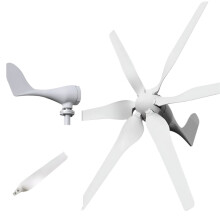Powerful 1kW Horizontal Wind Turbine Generator with Multi-Voltage Capability and 220V Inverter for Home Energy Solutions