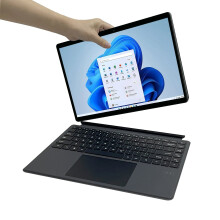 Crelander 14 2 - in - 1 Tablet PC & Touchscreen Notebook mit Intel N100, Windows 11 und RGB Magnetische Tastatur