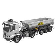 Kabolite 5801 RC Metall - Traktor - LKW 1: 14 Maßstab mit Anhänger - 4x4 Bemalt & Zusammengebaut RC - Spielzeug mit Motor, Licht & Ton Modell