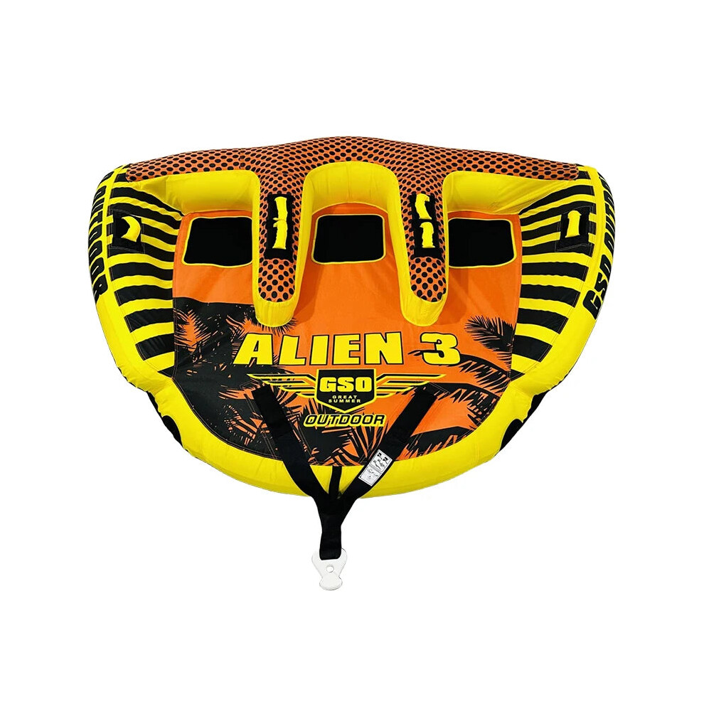 Triple Thrill Inflatable Towable Tube for Water Adventure Fun