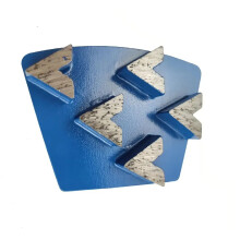 Trapezförmiges Metallband mit Redi Lock Schleifpads - 9 - teiliges Set zur Entfernung von Korrosion auf Betonböden