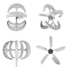 3000W 48V Vertical Axis Wind Turbine with Solar Lithium Battery System for Home & Camping Energy Solutions