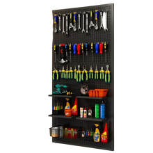 Wandmontierter Metall - Pegboard - Werkzeugorganizer: Multifunktionaler Aufbewahrungsständer für Schrauben und Werkzeuge