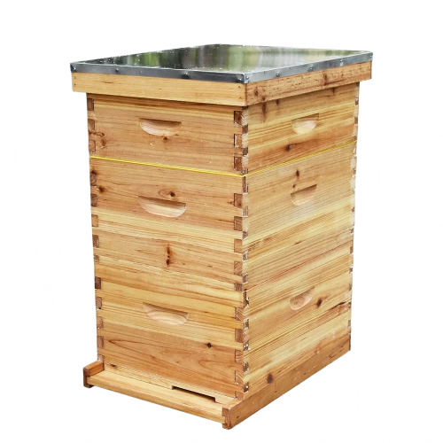 Premium Langstroth Wooden Beehive Kit for Beekeeping Enthusiasts