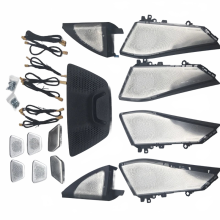 BMW G05 G07 X5 X7 Series LED Glow Tweeter Covers - Luminous Night Lighting Trim for Front & Rear Doors