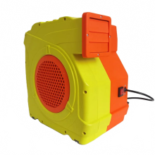 Krachtige 1,5HP opblaasbare trampolinerookmachine met duurzame plastic behuizing - Geschikt voor thuis en buitengebruik