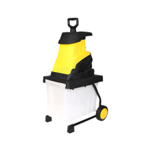 High-Power Electric Garden Shredder with Collection Box - Efficient Tree, Leaf, Wood, and Branch Pulverizer