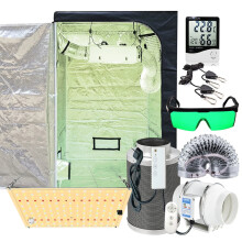 Beylsion Komplettes Grow - Tent - Set: Indoor - LED - Growbox mit Ventilator und Filter