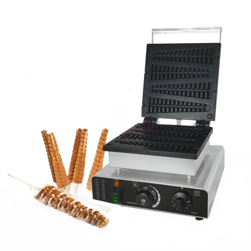 Electric Waffle Maker with Pine Tree Mold - Non-Stick Cast Iron Waffle Stick Machine, 110V/220V