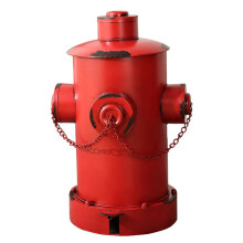 Vintage - Feuerhydrant Außenmülleimer – Große Kapazität, Industriestil mit Füßen