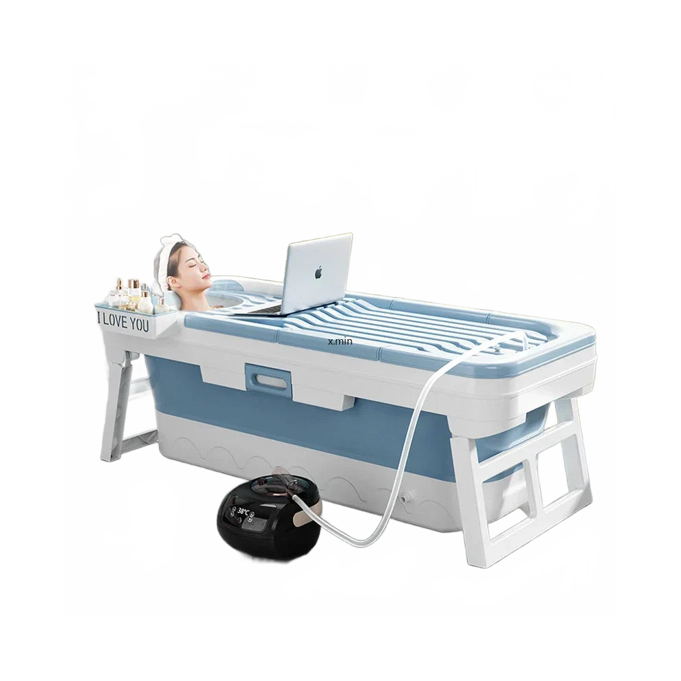 Compact Foldable Bathtub for Kids & Adults with Sauna Lid - Versatile Plastic Tub for Home & Travel-image-OPC-PHQ255P-NEW