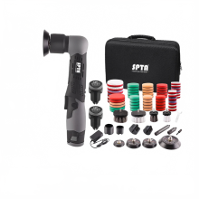 SPTA 12V Cordless Mini Car Polisher - Micro Scratch Remover with Adjustable Speed & Dual Batteries