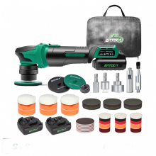 Batoca S4 Mini Nano Cordless Car Polisher Kit with Quick Change Heads & Brushless Motor - 3 to 12mm Orbital Action