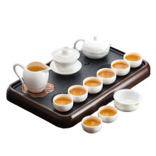 Elegant Chinese Kung Fu Tea Set & Coffee Ware for Travel and Home Use