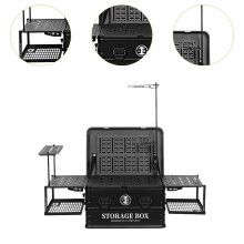 Lightweight Adjustable Aluminum Lantern Stand with Portable Coffee Case - Perfect for Camping, Hiking, BBQs, Picnics & Garden Use