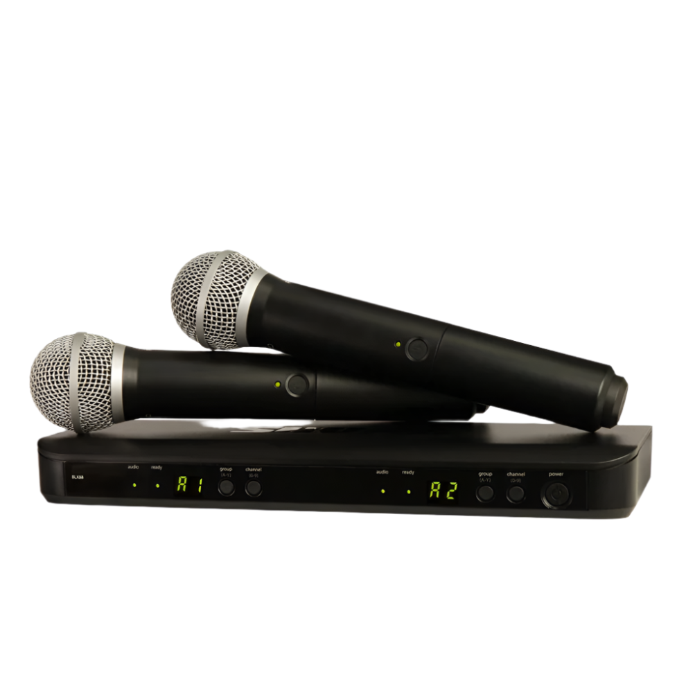 BLX8 BLX288 PG58 UHF Dual Wireless Microphone System Kit