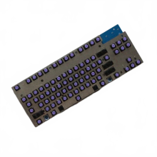 Aangepaste roestvrijstalen condensatortoetsenbordinleg voor Topre-toetsas - Complete doe-het-zelf kit met duwstang rubberen kom voor HHKB M0