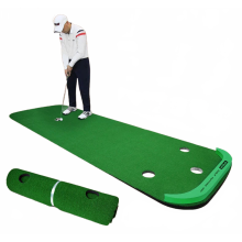 Tragbares Indoor - Golf - Putting - Green & Putter - Trainer - Mini - Trainingsmatte für Golfübungen zu Hause