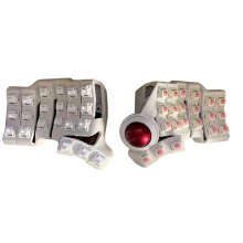 Charybdis Mini 3x6 Bluetooth draadloze gesplitste toetsenbordset met hot-swappable MX-schakelaars en 34mm trackball