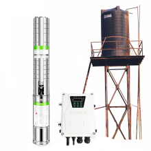 Hzusun 90 m Kopf Solarbetriebene Trinkwasser - Jetpumpe für netzunabhängige Speichertanks - BLDC Tauchpumpensystem für Bohrlöcher