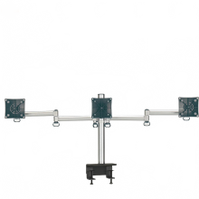 Triple LCD Folding Stand Bracket with Table Clip Mount