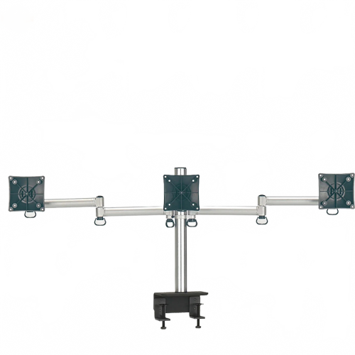 Triple LCD Folding Stand Bracket with Table Clip Mount