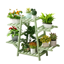 Elegant Multi-Layer Floor-Mounted Flower Pot Stand with Trellis for Indoor Succulents and Climbing Plants