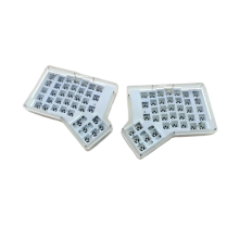 ErgoHotswap 2.4G Draadloze Ergonomische Gesplitste Toetsenbord Kit met Vial Programmeerbare Ergodox-indeling