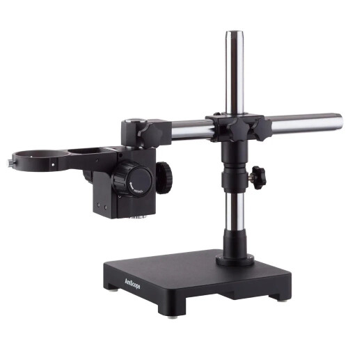 AmScope SAB Sturdy Microscope Single Arm Boom Stand with Sleek Black Finish