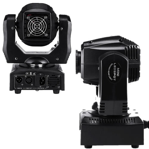 Dynamisches Duo: 75 W LED Moving Head Scheinwerfer mit Gobo - und Farbrad für DJs