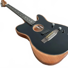Premium Semi - Hollow E - Gitarre mit Mahagoni - Korpus & Rosenholz - Griffbrett - 6 Saiten, inklusive