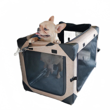 Tragbares Golden Retriever Autozelt & Matte: Großer Reisekäfig & Nest für Hunde & Katzen
