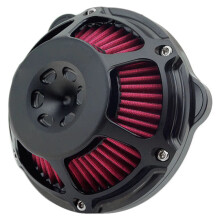 Premium CNC - Aluminium schwarzer Luftfilter - Kit für Harley Dyna, Softail und Touring - Modelle