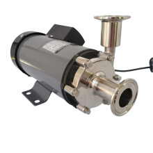 MP40RM Hochtemperatur - Wasserpumpe für Lebensmittelqualität mit Edelstahlkopf & Klemme 50 - I für Heimgebrauch, Bier und Aquarienfiltration