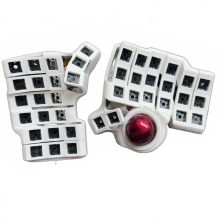 Charybdis Mini Split Keyboard Kit - 3x6 aangepaste draadloze dual-mode met trackball en hot-swap TBK - Premium mechanische toetsenbordaccess