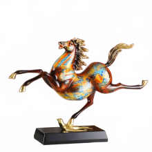 Luxe Copper Pegasus Horse Sculpture - Elegant Home Decor & Unique Gift