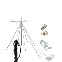Ultra-Wideband UWB SignalPlus D3000N 25-3000MHz Discone Antenna for VHF/UHF SDR - Compatible with PL259/SO239 & K Connector