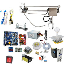 DIY Arcade Claw Machine Kit - 53cm Toy Crane with Game Board, Joystick, Buttons, Power Supply & LED