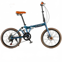 Compacte 22-inch opvouwbare fiets van aluminium legering met schijfremmen en variabele snelheid voor volwassenen en studenten