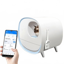 Smart Automatic Self-Cleaning Cat Litter Box with Deodorant - Fully Enclosed Fashionable Pet Toilet Training Kit