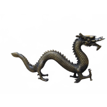 50cm bronzen koperen draak beeld - mythische Chinese volkscollectie met